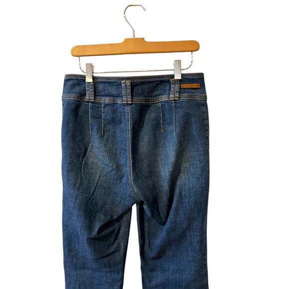 Anthropologie Pilcro High Rise Cropped Flare Denim Jeans  28 - Picture 6 of 10